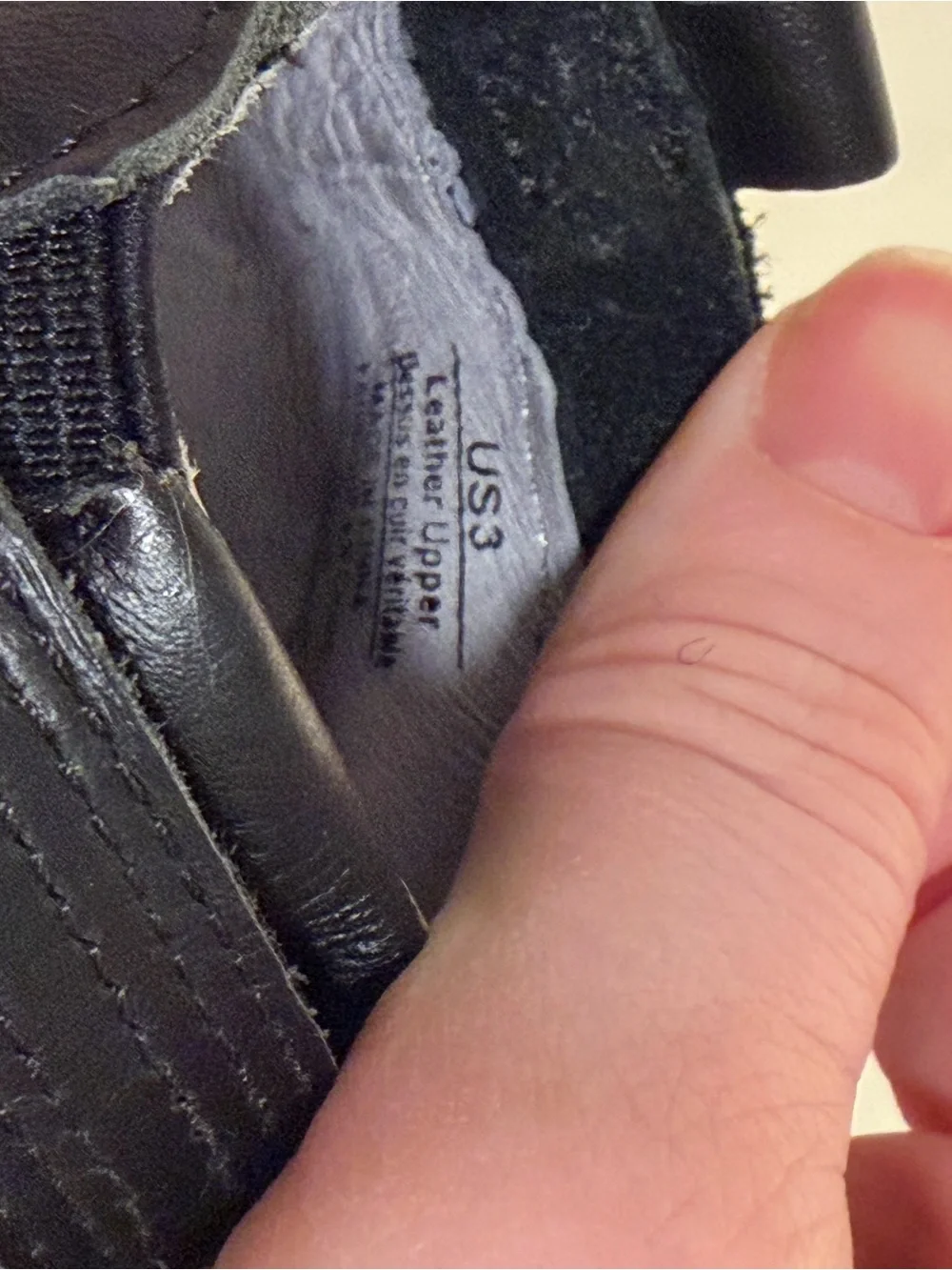 Robeez- Classic Black Kids Leather Soft Bottom Shoes- Size 3